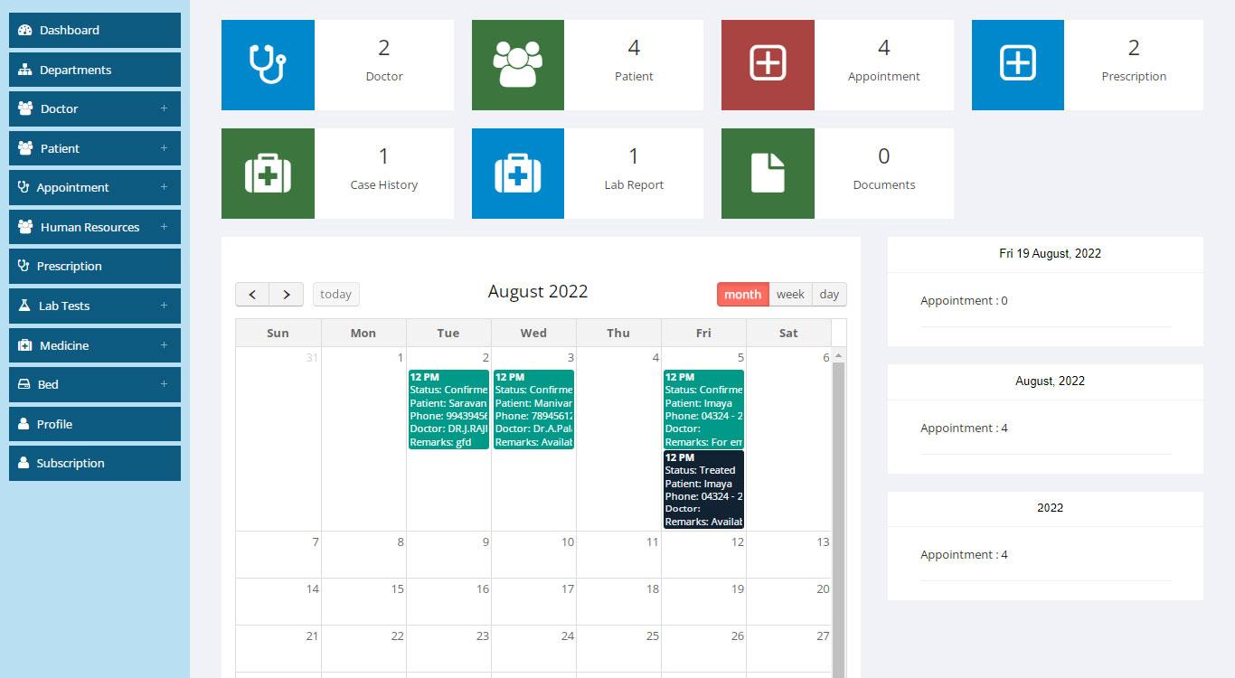 Hospital Management System - HIMS